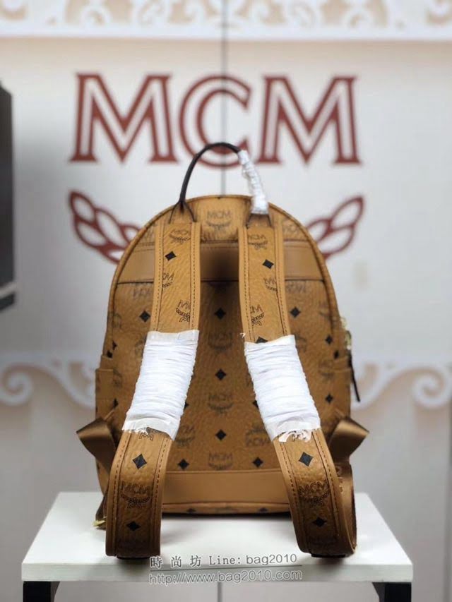 MCM雙肩包 原單 5933小號 Trilogie Stark子母包 實用百搭 MCM經典印花 限量款 可拆卸口袋後背包  mdmc1047